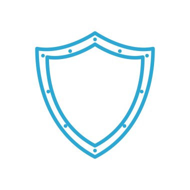 İzole kalkan vektör tasarımı