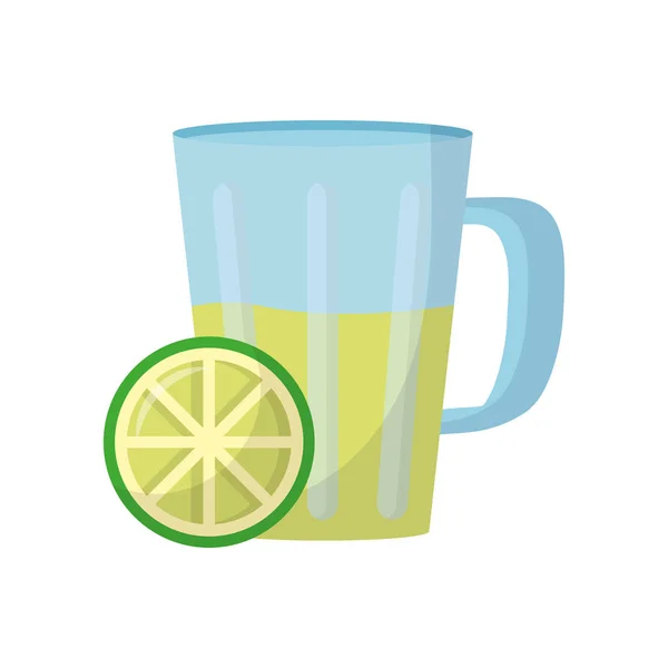 Diseño aislado del jugo de limón — Vector de stock