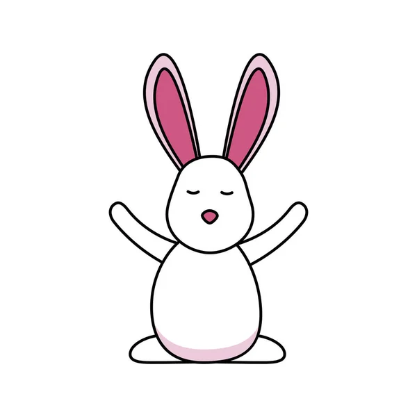 Ізольований кролик мультфільм Векторний дизайн — стоковий вектор