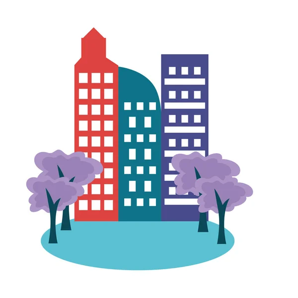 Isolated city vector design — Stock Vector