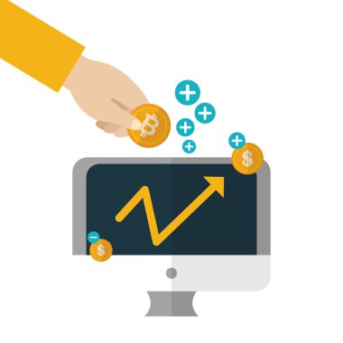 Yalıtılmış bilgisayar vektör tasarımı