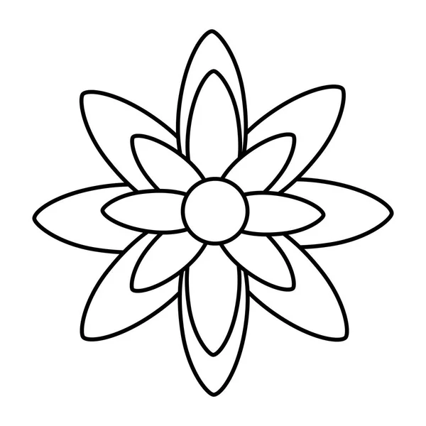 Изолированный цветочный орнамент — стоковый вектор