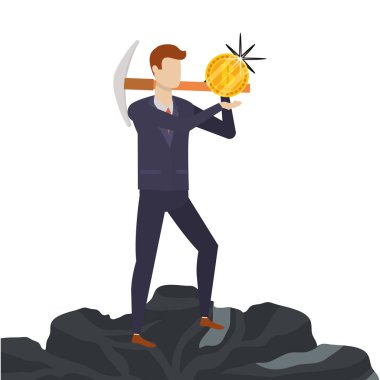 İşadamı avatar karikatür tasarım