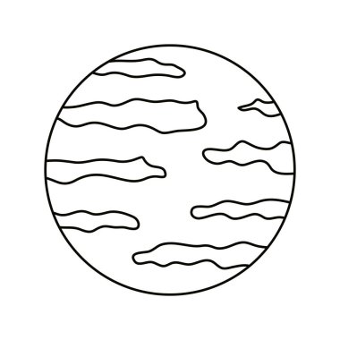 İzole ay vektör tasarımı