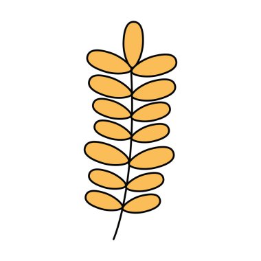 İzole edilmiş yaprak vektör tasarımı