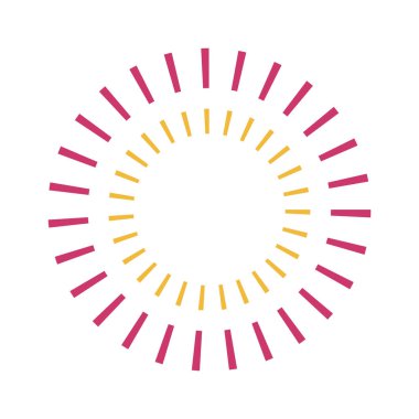 Çizgili daire vektör tasarımı