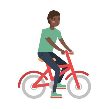 Motosiklet süren adam vektör tasarımı