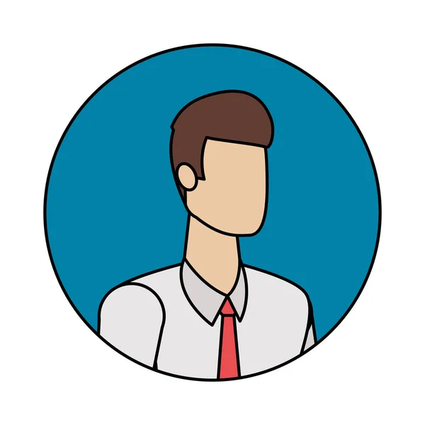 Geschäftsmann avatar cartoon design — Stockvektor