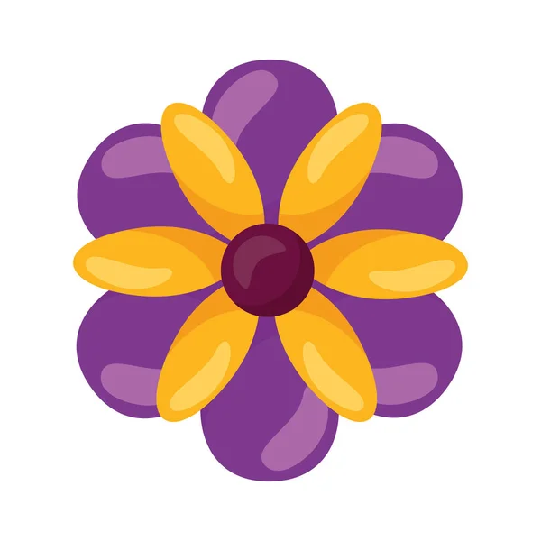 Geïsoleerde bloem ornament ontwerp — Stockvector