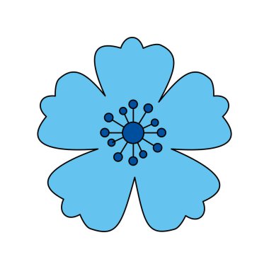 İzole çiçek süs tasarımı