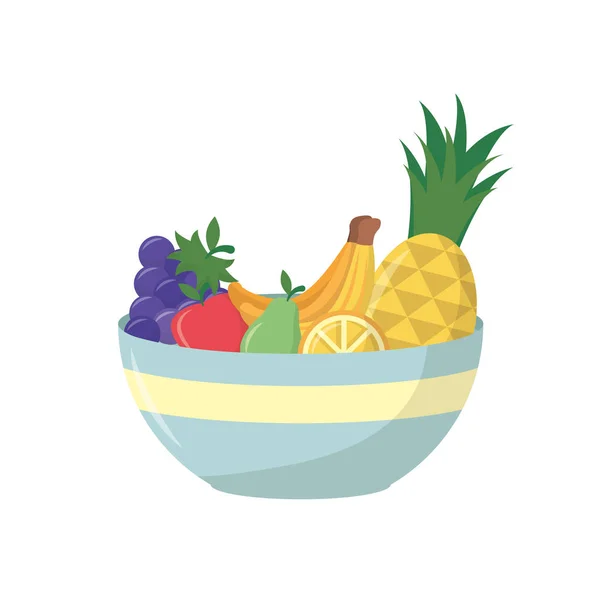 Conception vectorielle de fruits isolés — Image vectorielle