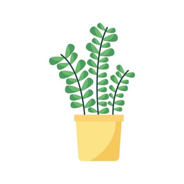 Ot vektör tasarımı içinde izole edilmiş bitki