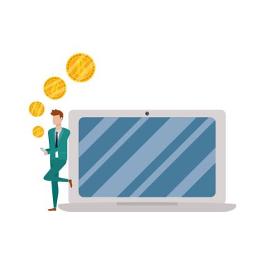 İşadamı avatar karikatür tasarım