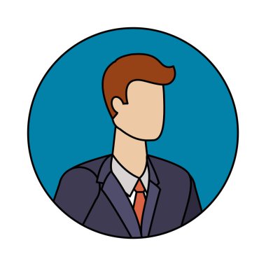 İşadamı avatar karikatür tasarım