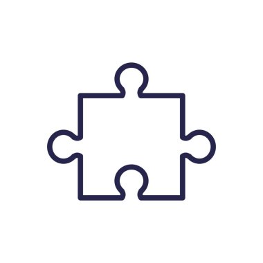 Yapboz oyunu parçaları izole edilmiş simge