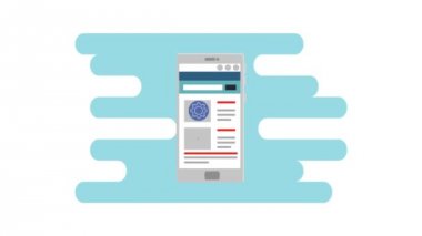 akıllı telefon cihazı animasyon kullanarak el