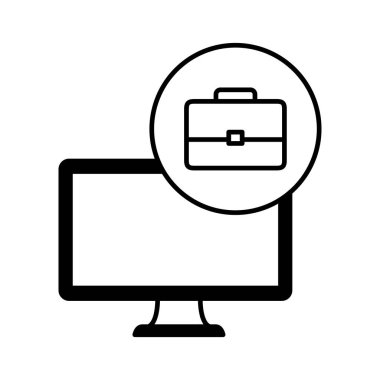 portföyü ile masaüstü bilgisayar cihazı