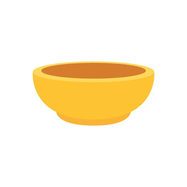 Dish golden religious isolated icon — Stock Vector