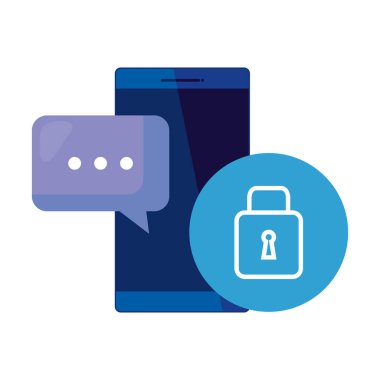 asma kilit güvenliği ile akıllı telefon cihazı