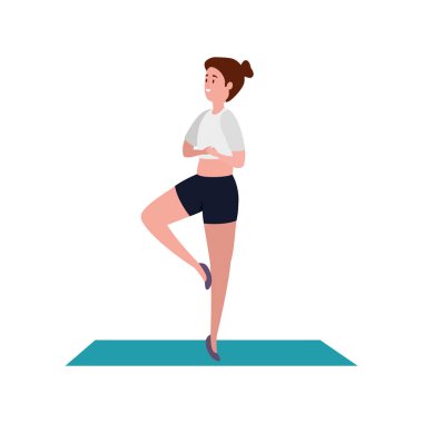 şilte de pilates pozisyonu pratik güzellik kadın