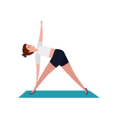 şilte de pilates pozisyonu pratik güzellik kadın