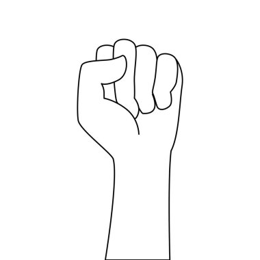 el insan yumruk güç simgesi