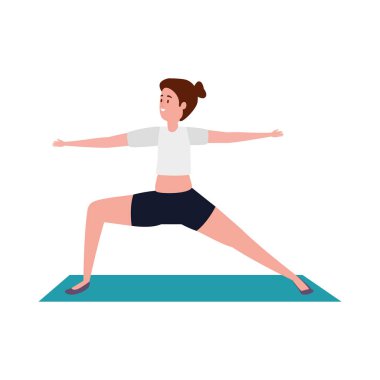 şilte de pilates pozisyonu pratik güzellik kadın