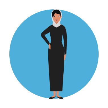 geleneksel burka ile İslami kadın