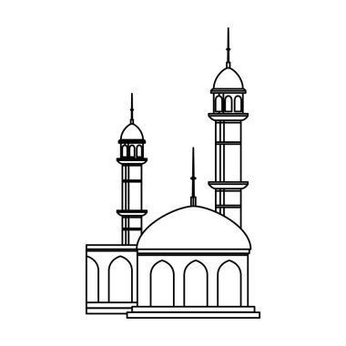 cami bina saray izole simgesi