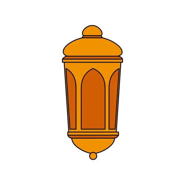 Ramadan kareem linterna colgante icono — Vector de stock