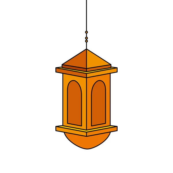 Ramadan kareem lanterna pendurado ícone — Vetor de Stock