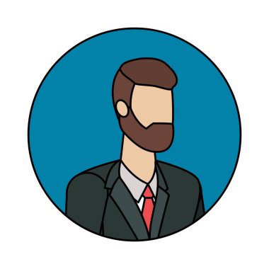 İşadamı avatar karikatür tasarım