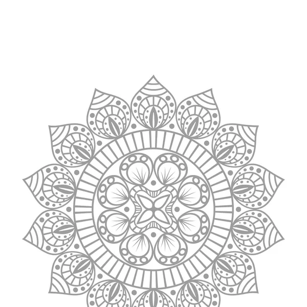 Flower mandala ethnicity decorative icon — Stock Vector