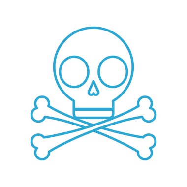 İzole kafatası baş tasarım