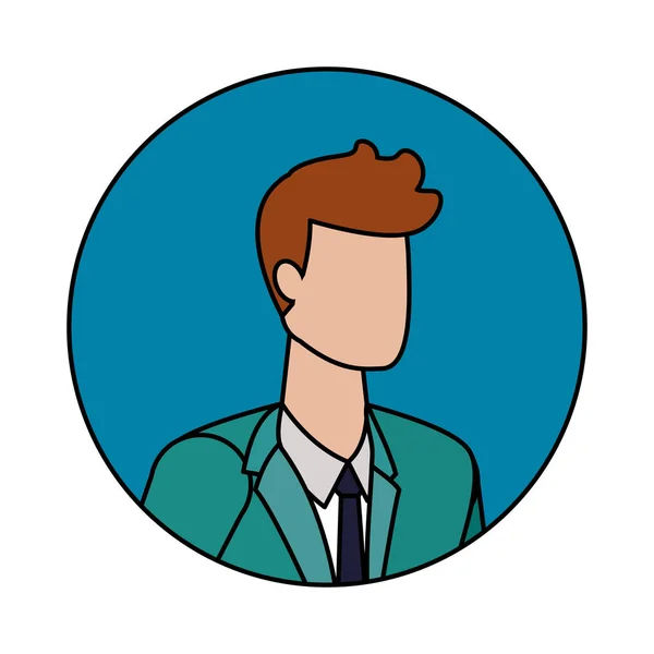 Empresário avatar desenho animado design —  Vetores de Stock