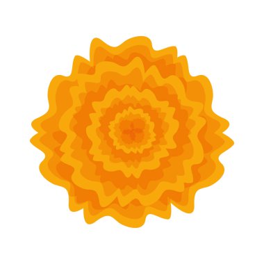 İzole çiçek süs tasarımı