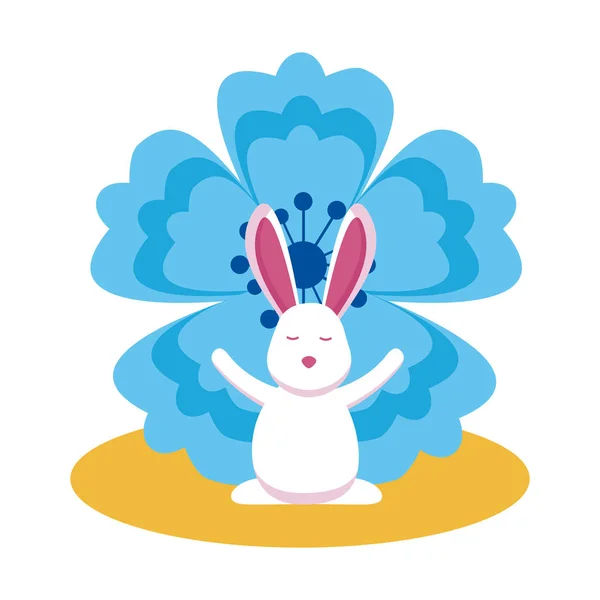 Orta sonbahar festivali vektör tasarımı Tavşan — Stok Vektör