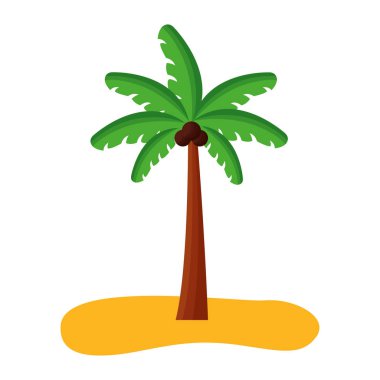 Yaz sezonu tasarım palmiye ağacı