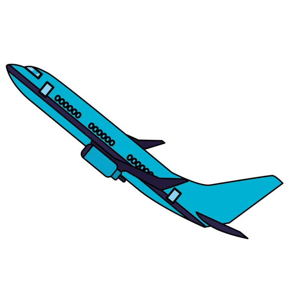 Ізольований літак Векторний дизайн — стоковий вектор