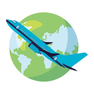İzole uçak vektör tasarımı
