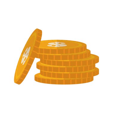 İzole Madeni Paralar vektör tasarımı