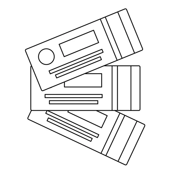 Conception vectorielle de billets d'avion isolés — Image vectorielle