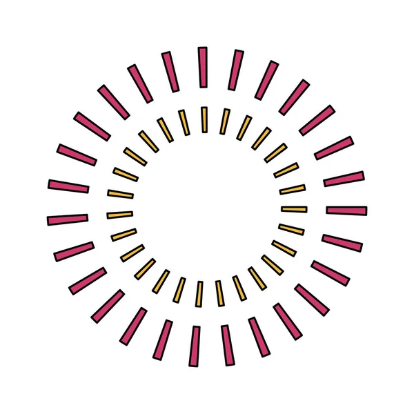 Полосатый вектор круга — стоковый вектор