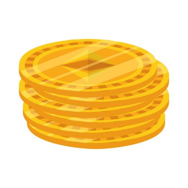 İzole ethereum vektör tasarımı