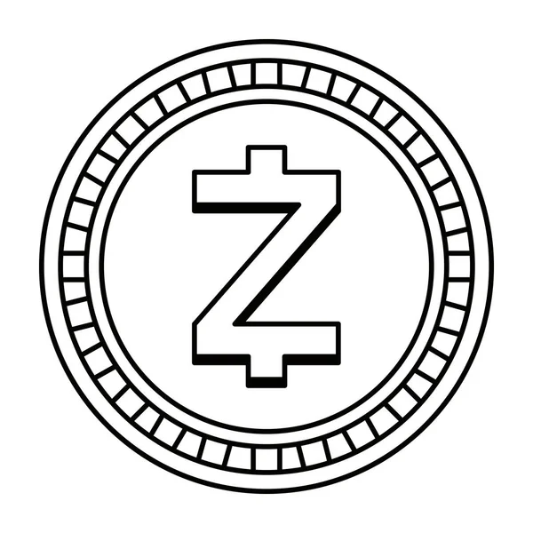 分離されたzcashコインベクトル設計 — ストックベクタ