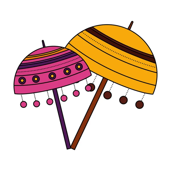 Paraguas de onam celebración diseño — Archivo Imágenes Vectoriales
