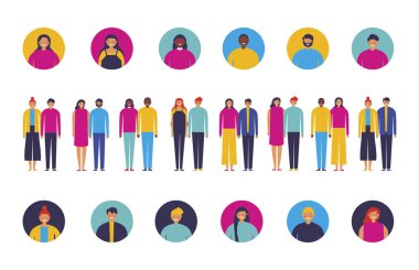 çeşitli çiftler karakter grubu