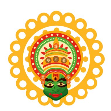 Onam kutlama tasarımı Kathakali