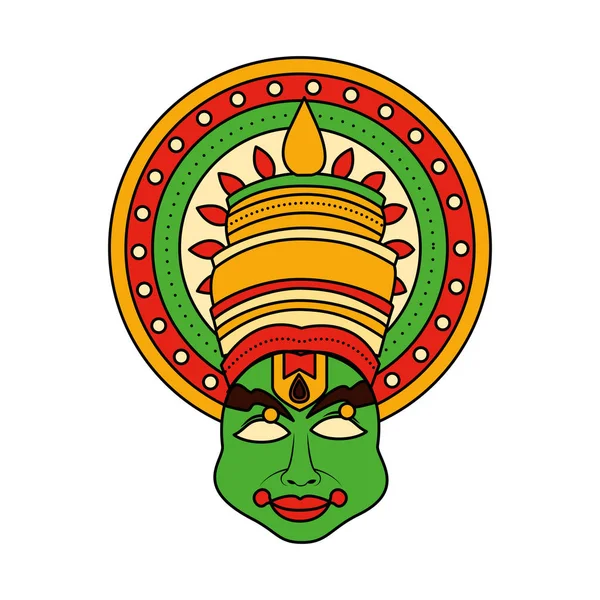 Kathakali av Onam Celebration design — Stock vektor