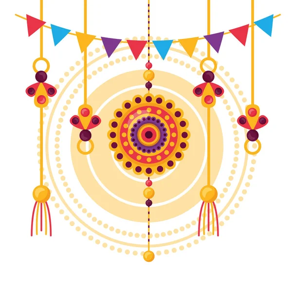 Isoliertes Raksha Bandhan Vektordesign — Stockvektor